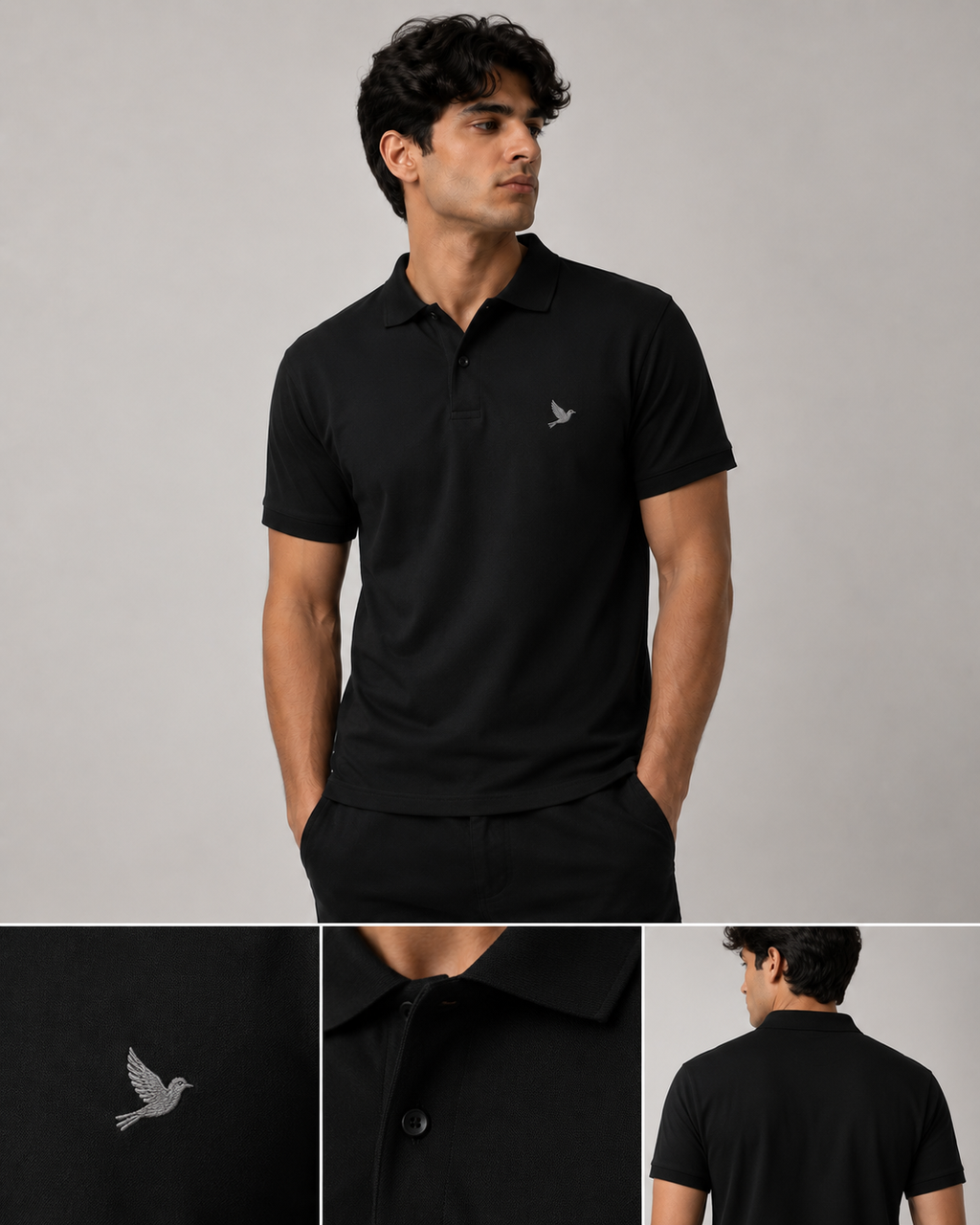 Sparrow Men's Polo premium t shirt.